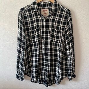 Plaid button down shirt